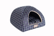 Cat Bed Model by Armarkat – 16.5"L x 13"W x 16.5"H, Fabric, Purple/Gray, Model C65HHG/LS