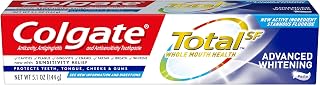 Colgate Total Whitening Toothpaste, Advanced Whitening, 5.1 Ounce