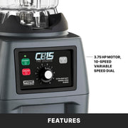 Waring Variable Speed w/Control Dial / Copolyester Jar CB15VP / 1 Gallon Countertop Blenders
