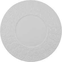 AV-SD21 Ventana Scroll Dish, 12-1/2", Porcelain White (Pack of 12)