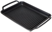 Solid+ Cast Aluminium Non-Stick Ribbed Hot Plate by Monix – 19.7 x 27 x 3.8 cm, 40 liters, Aluminum, Black, Model M351340