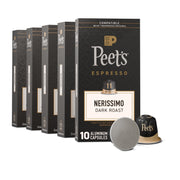 Peet's Coffee Nerissimo / 10 Count (Pack of 5) / Nerissimo (Intensity 11) Coffee Gifts