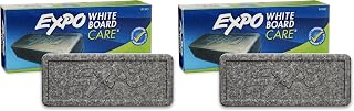 EXPO Dry Erase Soft Pile Block Whiteboard Eraser, 5-1/8 in. x 1-1/2 in. - Whiteboard, Calendar, Organization, Essential Supplies for Office, School, Classroom, Teachers 1 Count(Pack of 2)