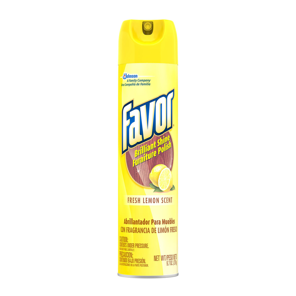 Favor Furniture Polish by Pledge – 9.7 Ounce (Pack of 6), Yellow, Pack of 6, Model 697836