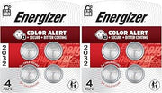 Energizer 2032 Batteries, 3V Lithium Coin Batteries, 4 Count (Pack of 2)