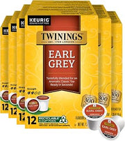 Twinings Earl Grey Black Bergamot Tea K-Cups for Keurig 12 CT Box (6 Pack)