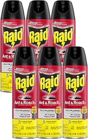 Raid Ant & Roach Killer Lemon Scent, 17.5 OZ (6)