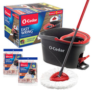 O-Cedar Easywring Spin Mop & Bucket + 2 Deep Clean Refills / 1 Mops & Bucket Sets