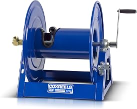 Hand Crank Steel Hose Reel by COXREELS – 1/2" x 100', Steel, Blue, Model 1125-4-100