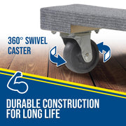 Hardwood Carpet End Dolly 24 In. x 16 In. x 5-3/4 In. 900 Lb. Capacity by Vestil – One Size, Wood, Brown/Tan, Model HDOC-1624-9