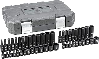 GEARWRENCH 48 Piece 1/4" Dr 6 Pt SAE/Metric Impact Socket Set | 84902