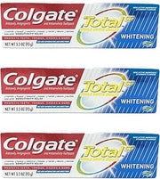 Colgate Total Teeth Whitening Toothpaste, 3.3 oz (93g) - Pack of 3