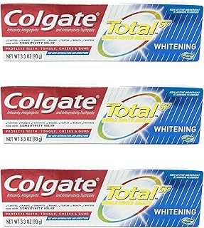 Colgate Total Teeth Whitening Toothpaste, 3.3 oz (93g) - Pack of 3