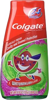 Colg 2n1 Watermelon Paste Size 4.6 O Colgate Kids Watermelon 2-In-1 Toothpaste & Mouthwash