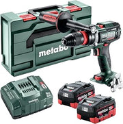 metabo 18V Cordless High-Speed Driver Drill Kit | 2-18V 5.5Ah Batteries | Quick Change Chuck | Rohm Supra SK Drill Chuck | Made in Germany | BS 18 LTX-3 BL Q I Metal 5.5 Kit MB