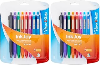 Paper Mate InkJoy Ballpoint Pen, Assorted Colors, 8-Count (Pack of 2)