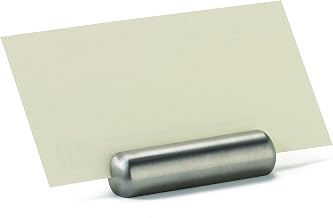 TableCraft Products 795 Bullet Card Holder, Stainless Steel, 0.5625" Height, 0.625" Width, 2.0625" Length