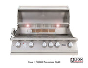 40" Natural Gas Grill with Made in USA 32" Double Door Package Deal by Lion Premium Grills – Stainless Steel, Model L90000