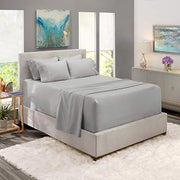 800 Thread Count-4Pcs Bed Sheet Set 100% Cotton Bed Sheets, Silver King Sheets Set, Long-Staple Combed Cotton, Sateen Weave for Soft and Cozy Feel, Fits Mattress Upto 18'' Deep Pocket