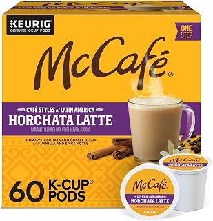McCafe Cafe Styles of Latin America Horchata Latte, Keurig Single Serve K-Cup Coffee Pods, 10 Count (Pack of 6)