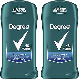 Degree Men Original Antiperspirant Cool Rush Twin Pack Sweat 2 Pack 2.7 oz