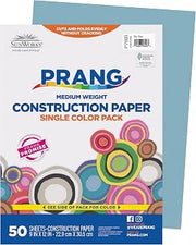 Prang (Formerly SunWorks) Construction Paper, Sky Blue, 9" x 12", 50 Sheets