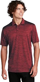 SPORT-TEK Unisex PosiCharge Electric Heather Polo | Short Sleeve Collared Shirt for Men & Women, Casual Fit for Work & Golf