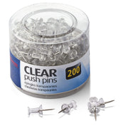Push Pins by Officemate – 200 count, Clear, Model 35711