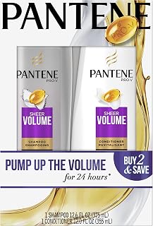 Pro-V Sheer Volume Shampoo and Conditioner Dual Pack by Pantene – 13.84 Ounce (Pack of 2), Pack of 2