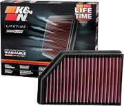 K&N Performance Diesel High-Flow Lifetime Engine Air Filter: Increase Power: Premium, Washable: Compatible with 2020-2026 Chervolet/GMC: Silverado 2500 & 3500, Sierra 2500 & 3500, 33-5098