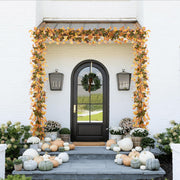 Lvydec Maple Leaf Garland, 13 Feet Total, Orange