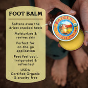 Foot Balm by Badger – 2 Ounce (Pack of 3), Beige, Pack of 3, Model 566794