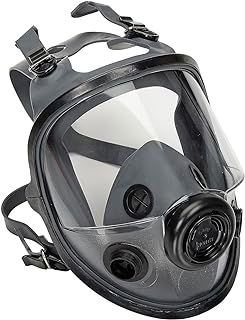 North by Honeywell 54001 5400 Series Low Maintenance Full Facepiece Respirators, Medium/Large