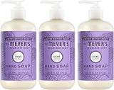 Mrs. MEYER'S CLEAN DAY Liquid Hand Soap, Lilac, 12.5 fl oz, 3 Pack | Moisturizing Liquid Hand Soap, Softens and Cleans Hands, Cruelty Free, Made with Essential Oils, Olive Oil, and Aloe Vera