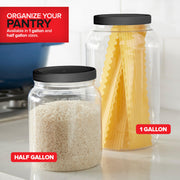 Stock Your Home 1 Gallon / 1.0 / Black Food Jars & Canisters