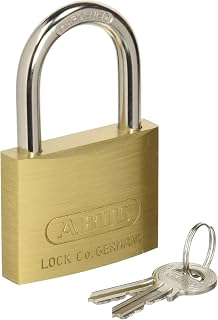ABUS 35107 Brass Padlock with Keys 30mm Modern