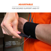 ProFlex 405 Wrist Wrap Support by Ergodyne – One Size, Nylon, Black, Model 72104