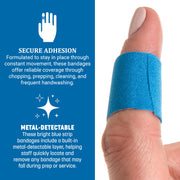 Metal Detectable Bandage Refills by San Jamar – Strip, Metal, Green, Model MKBR901