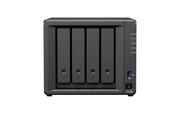 Private Cloud Media Server - Stream by Synology – 166 mm x 199 mm x 223 mm, Metal, Black, Model DS425+