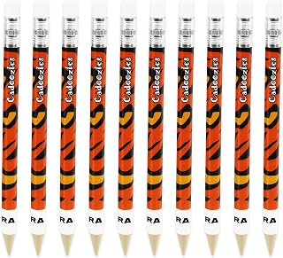 Zebra Technologies Zebra Cadoozle Mini Mechanical Pencil - 0.7mm Lead - Novelty Tiger Animal Print - Pack of 10