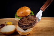 Hamburger Turner 4" x 3" by Mundial – 4 inches by 3 inches, Alloy Steel, Wood, Model 4686M