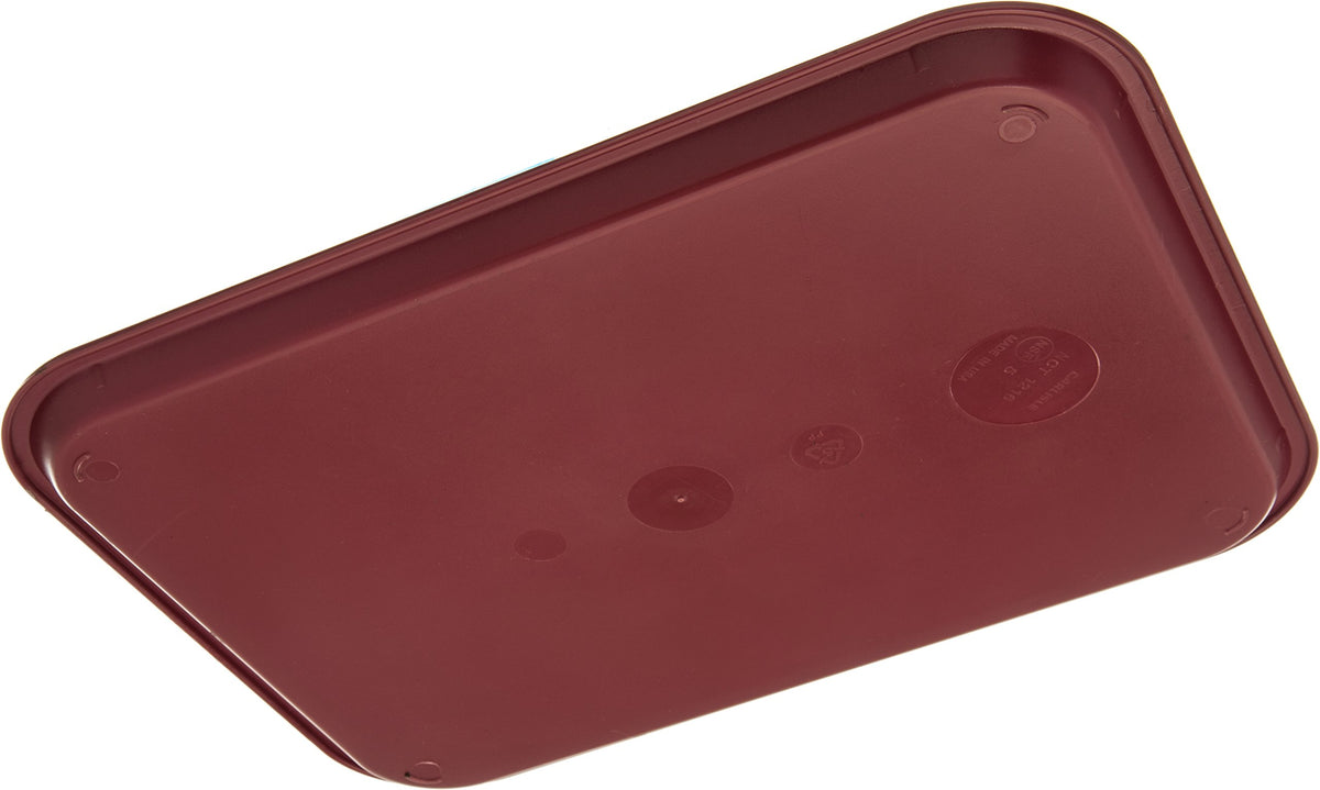 Carlisle FoodService Products Burgundy / 1 / 16.3" x 12.1" x 0.7" Serving Trays