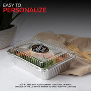 Stock Your Home 2 lb / 100 Pack / Silver Disposable Cookware
