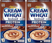 Cream of Wheat Instant High Protein Hot Cereal, Maple Brown Sugar, 1.6 Ounce, 12 Packets