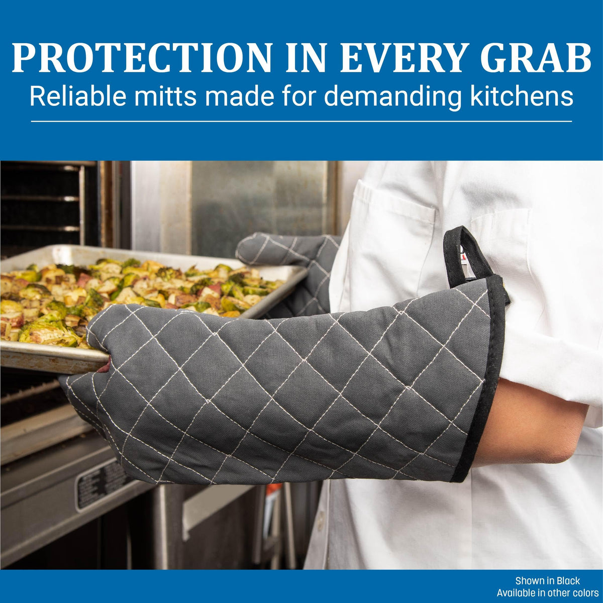 Carlisle FoodService Products Black / 17" (Pack of 1) / 1 Oven Mitts