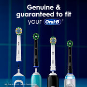Electric Toothbrush Replacement Brush Heads by Oral-B – 1 Count (Pack of 2), Nylon, White, Pack of 2, Model CrossAction and Sensitive
