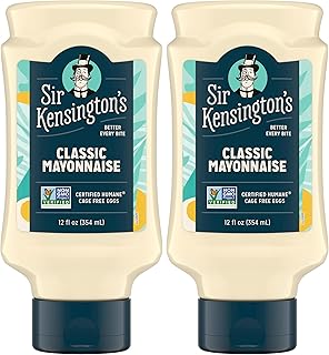 Sir Kensington's Mayonnaise, Classic Mayo, Gluten Free, Non- GMO Project Verified, Shelf-Stable, 12 oz (Pack of 2)