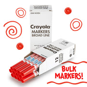 Crayola Red / 12 Count (Pack of 1) / Standard Packaging Coloring Pens & Markers