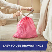 Small Trash Bags by Hefty – 20 Count (Pack of 2), 4.0 gallons, PE, Pink, Pack of 2