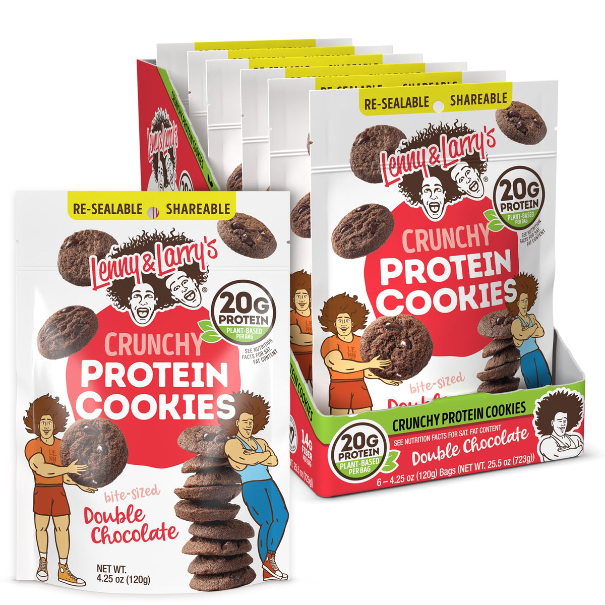 Lenny & Larry's Double Chocolate / 4.25 Ounce (Pack of 6) / Brown Chocolate Chip